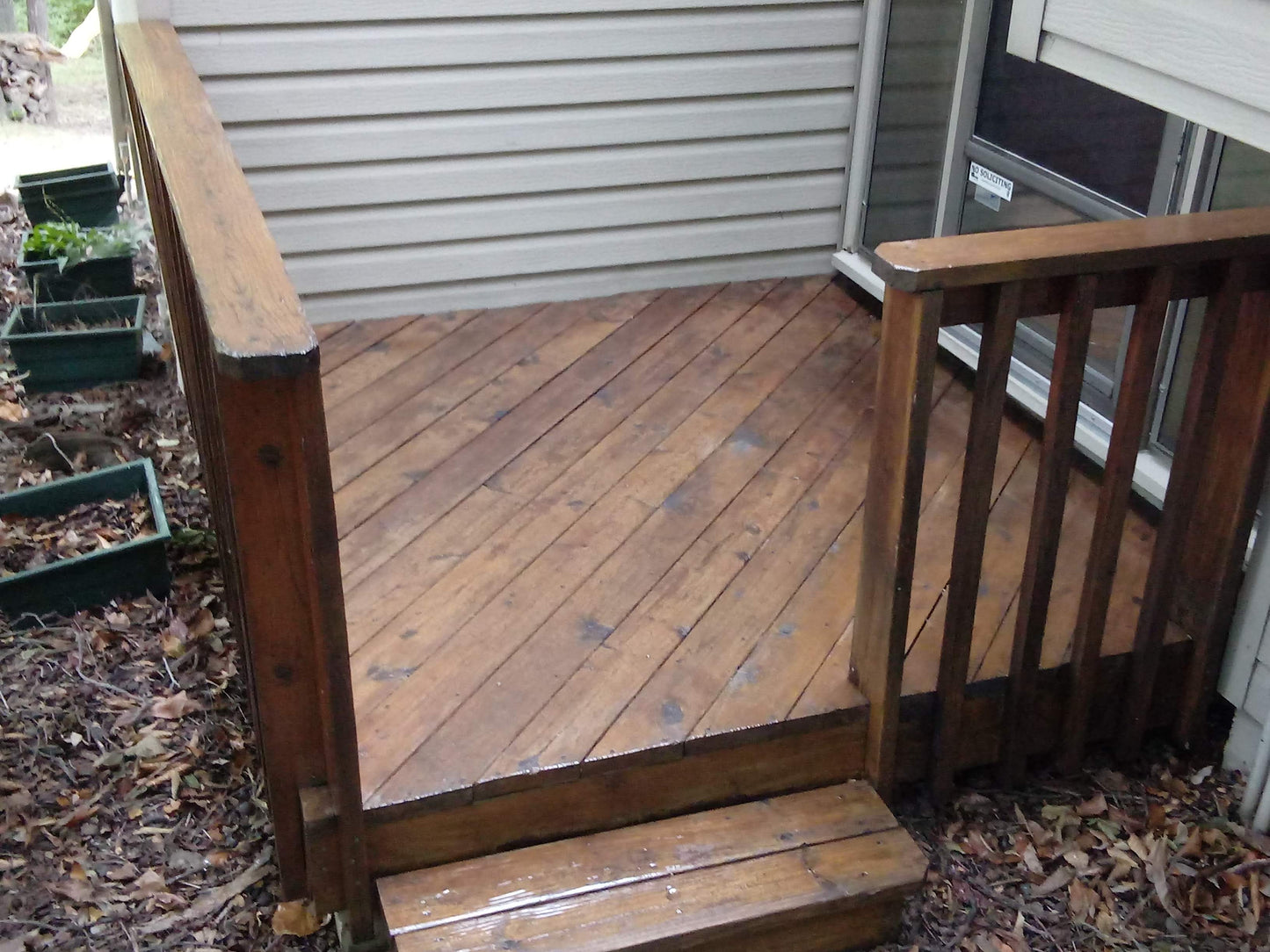 Deck Staining Magic!