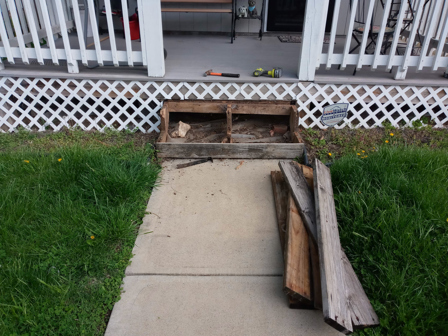 Stair, Handrail Repair & Fence Painting