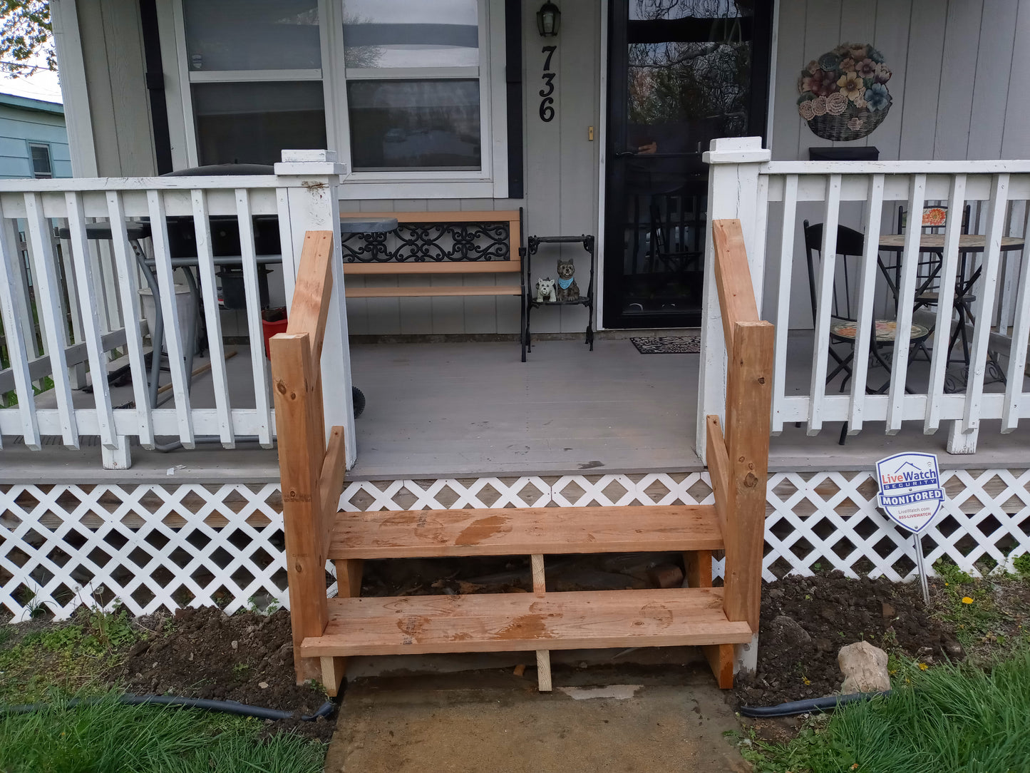 Stair, Handrail Repair & Fence Painting