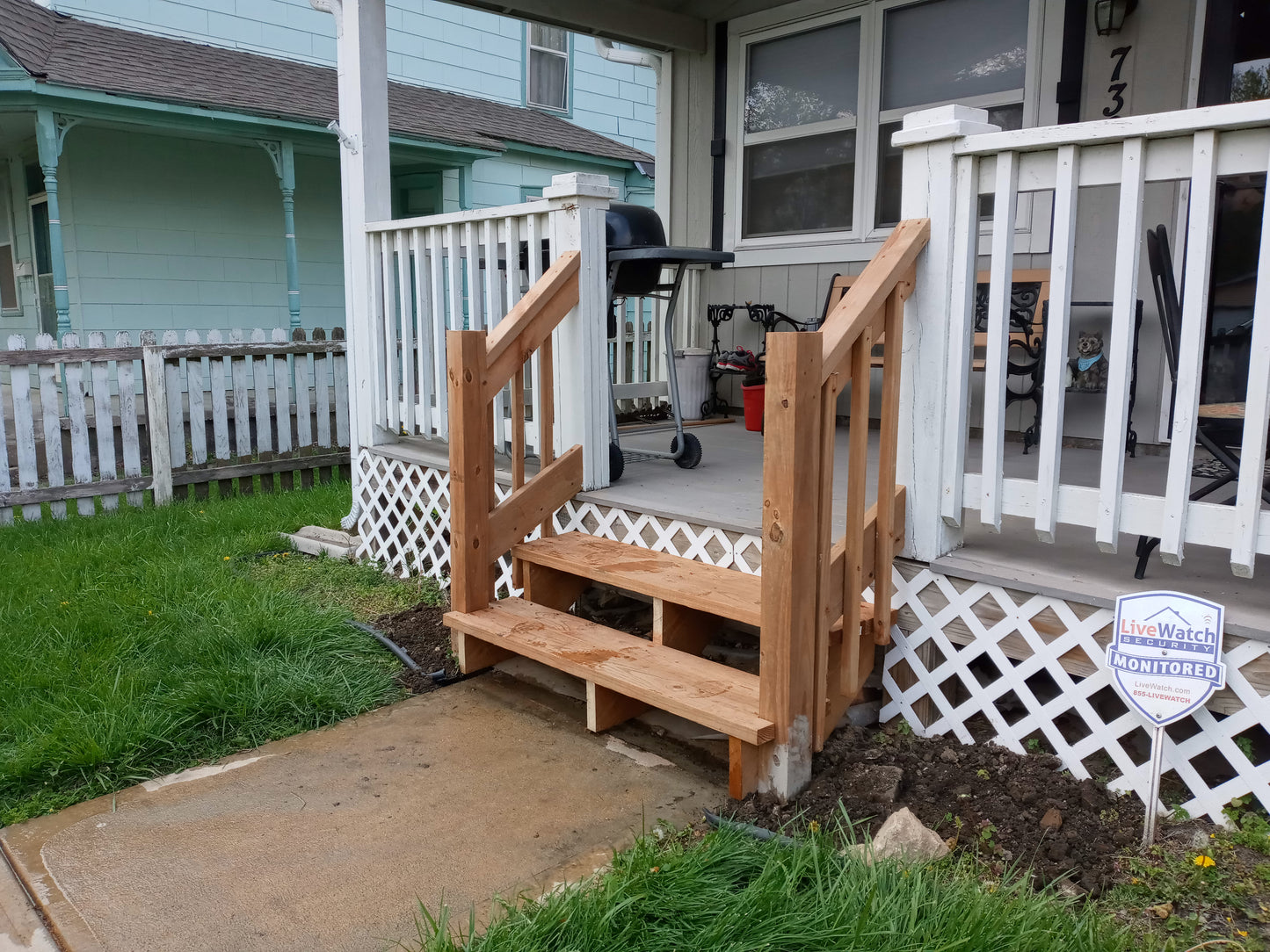 Stair, Handrail Repair & Fence Painting