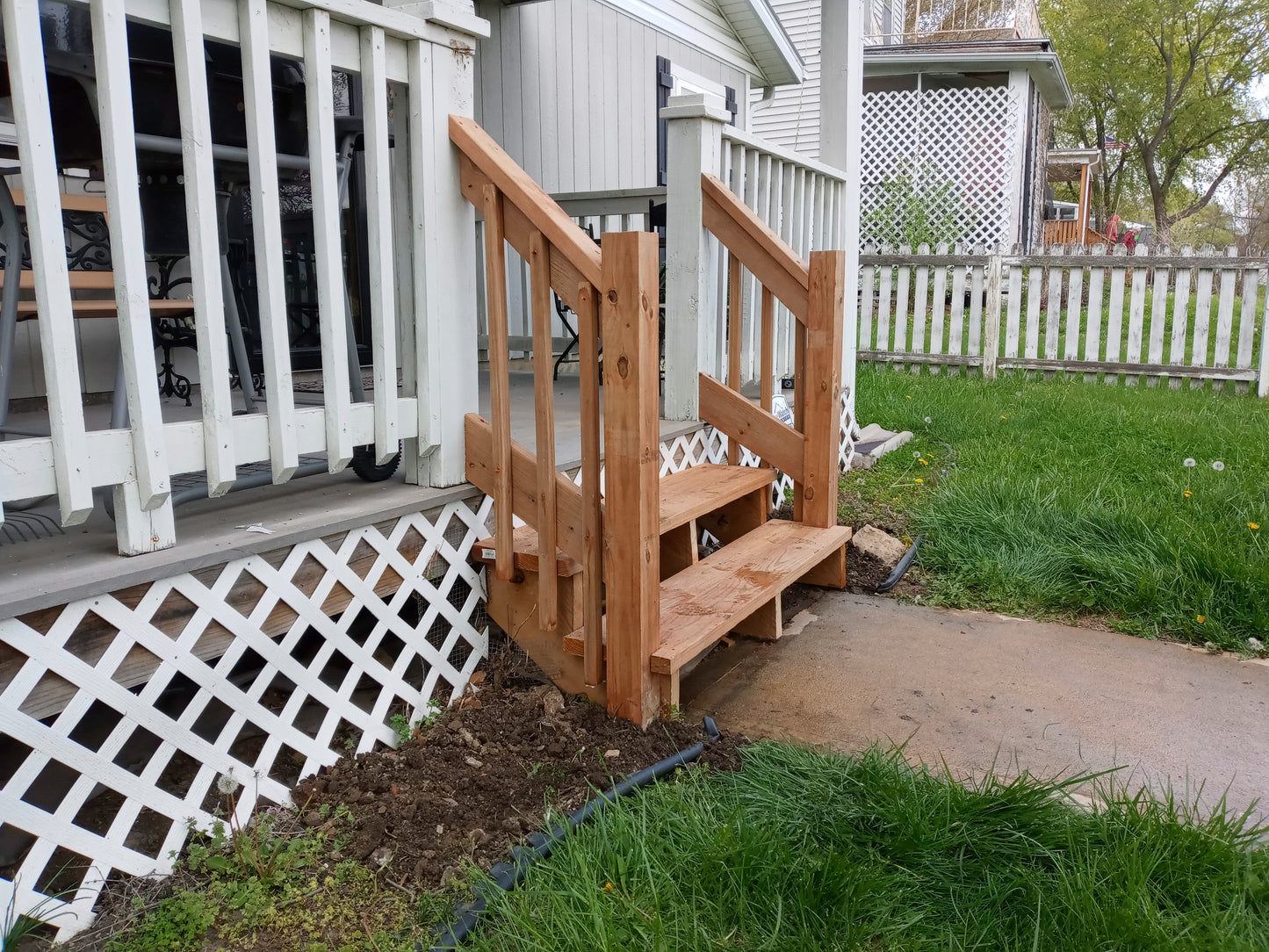 Stair, Handrail Repair & Fence Painting